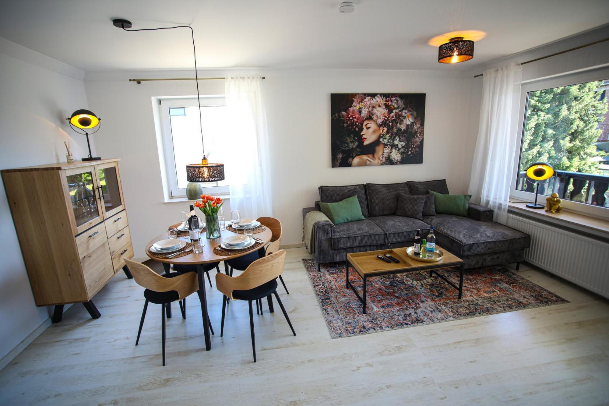 Appartamento Zentral - Gemuetlich - Kueche - Balkon - Garage Bad Lippspringe Esterno foto