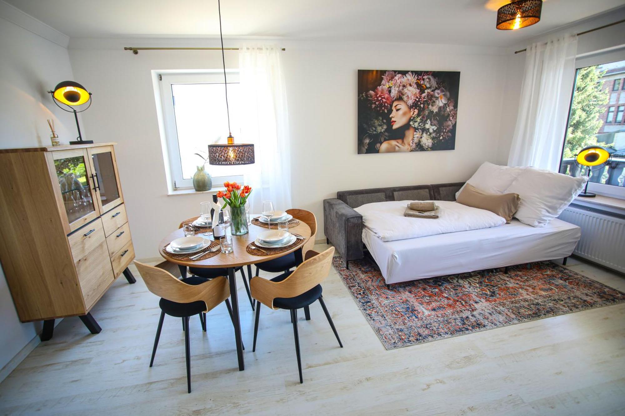 Appartamento Zentral - Gemuetlich - Kueche - Balkon - Garage Bad Lippspringe Esterno foto
