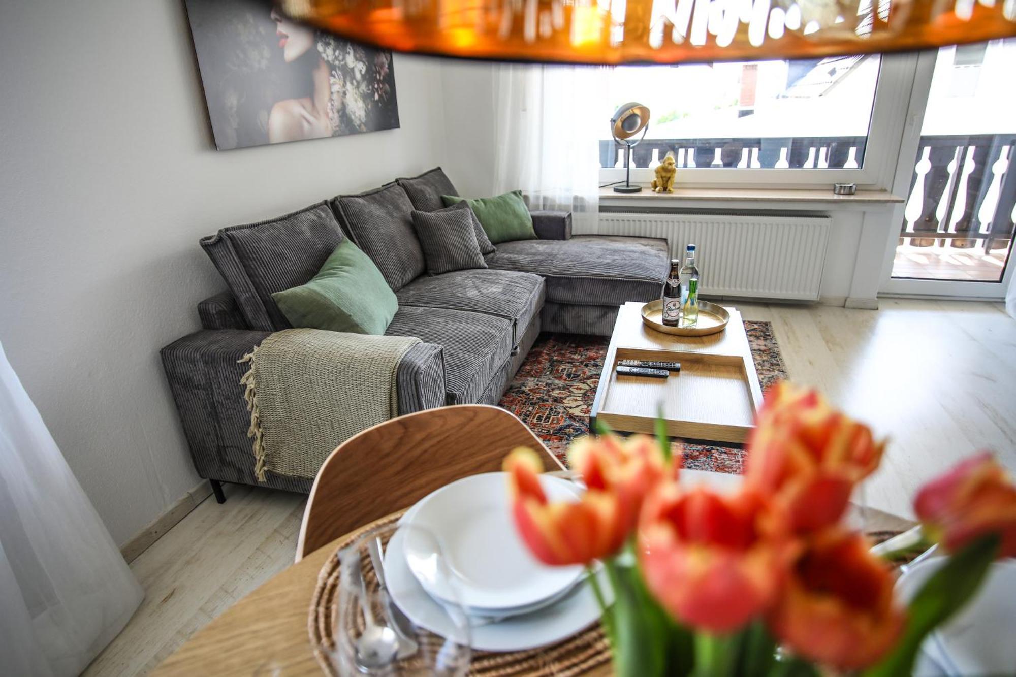Appartamento Zentral - Gemuetlich - Kueche - Balkon - Garage Bad Lippspringe Esterno foto
